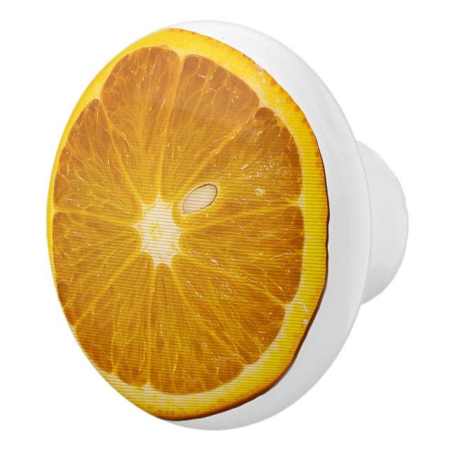 DELICIÖS ORANGE SLICE CERAMIC KNOB KNOPP (Höger)