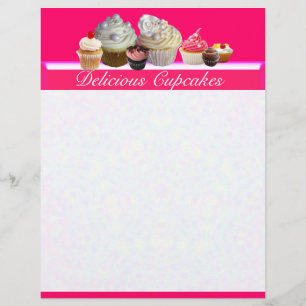 DELICIÖSA MUFFINSAR DESERT SHOP, Rosa,Fuchsia Whit