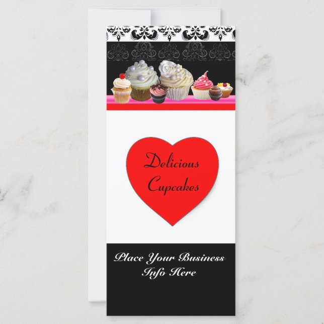 DELICIÖSA MUFFINSAR ÖNSKAR SHOP,Red Orange Black (Framsida)