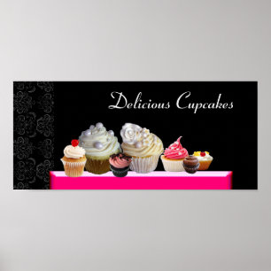 DELICIÖSA MUFFINSAR ÖNSKAR SHOP, Rosa Lila Violet Poster