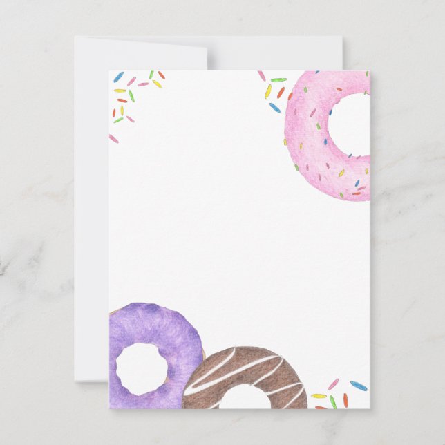 Delicious Donuts Note Card Anteckningskort (Framsida)