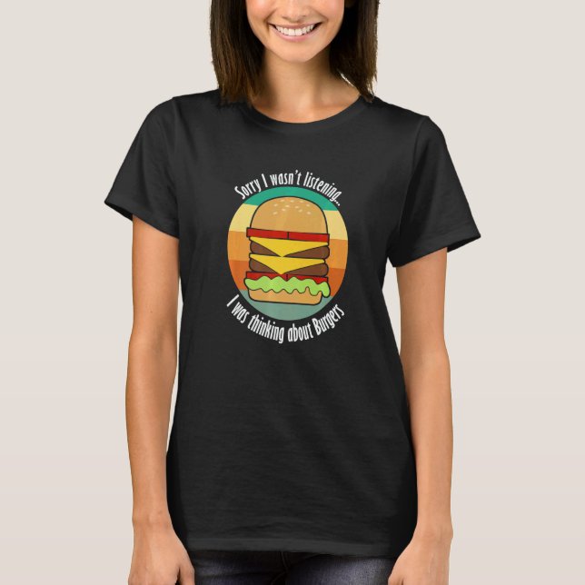 Delicious Food Burger Hamburger Chef   T Shirt (Framsida)