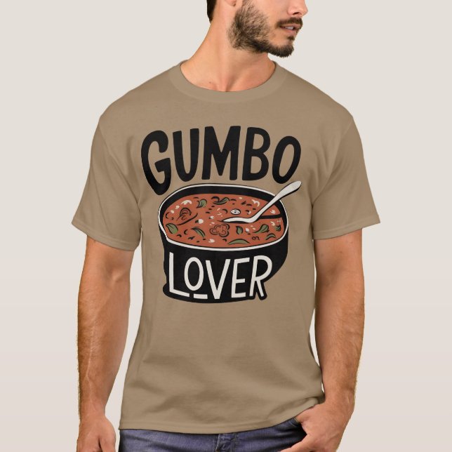 Delicious Gumbo Designs for Food Enthusiasts vinta T Shirt (Framsida)