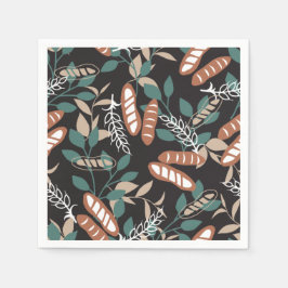 Delicious Homemade Baguette Bread Mönster Pappersservett