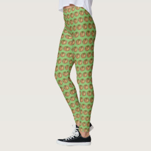 Delicious Knlack Spinach Knish Jewish Deli Food Leggings