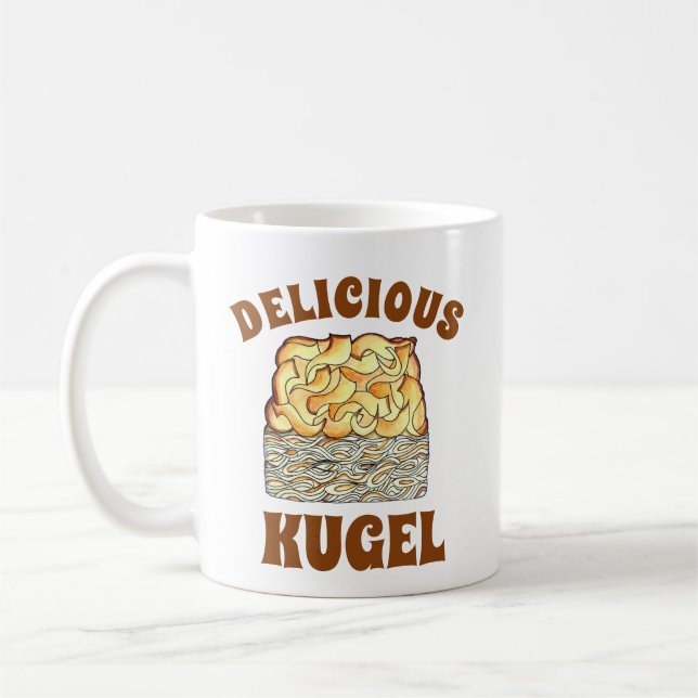 Delicious Kugel Jewish Egg Noodle Casserole Kaffemugg (Vänster)
