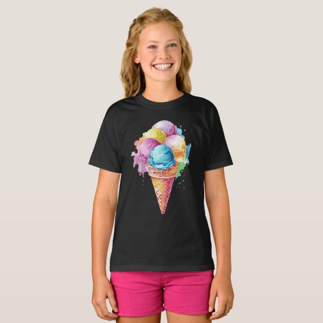 Delicious Kulfi Ice-Cream Tee - A Sweet Stil Stat (Hel framsida)