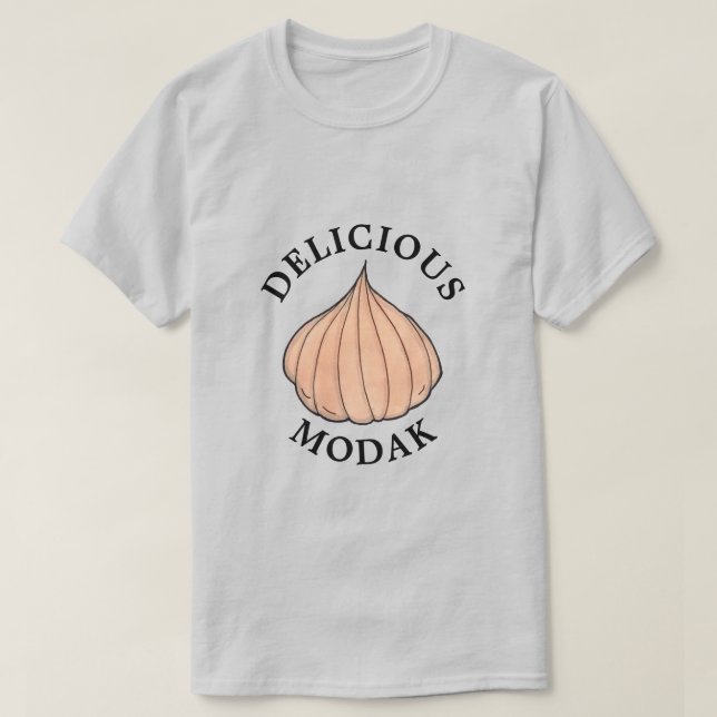 Delicious Modak Coconut Mithai Indian Sweet T Shirt (Design framsida)
