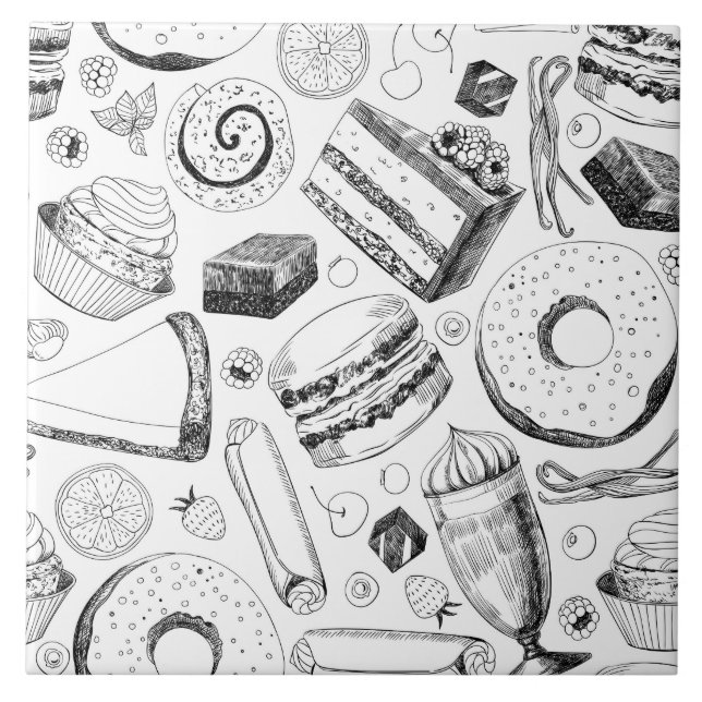 Delicious mönster kakelplatta (Framsidan)