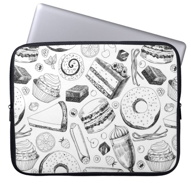 Delicious mönster laptop fodral (Framsidan)