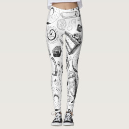 Delicious mönster leggings