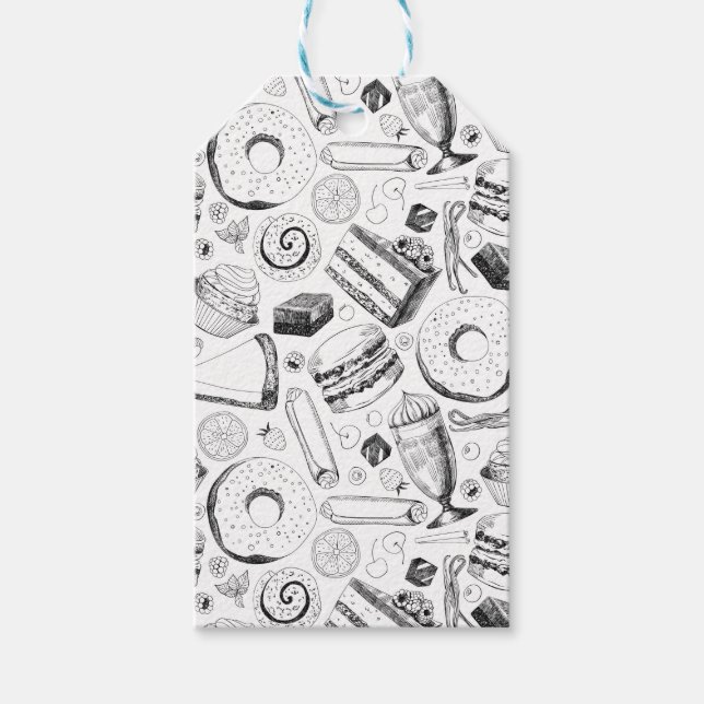 Delicious mönster presentetikett (Framsidan)