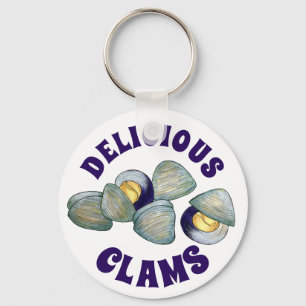 Delicious New England RI Steamed Clams Clambake Nyckelring