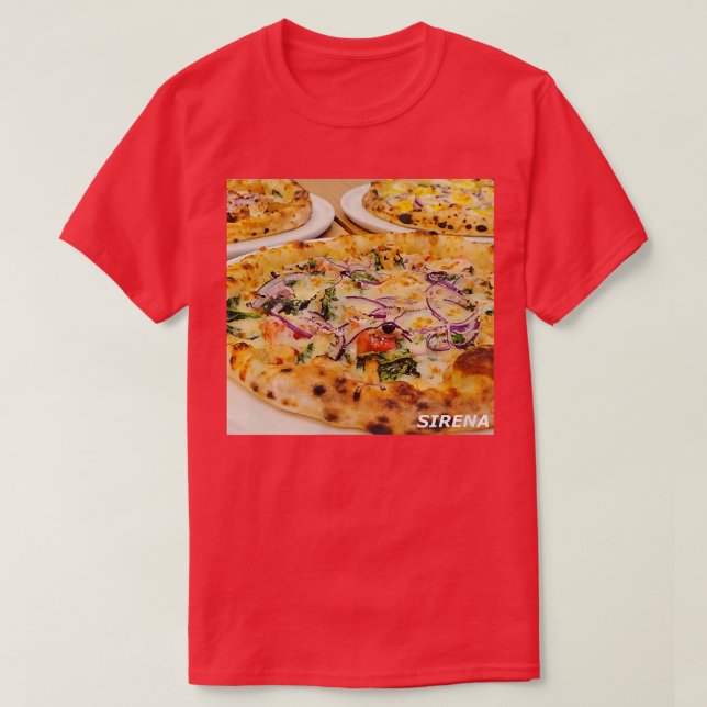 Delicious Pizza  T Shirt (Design framsida)