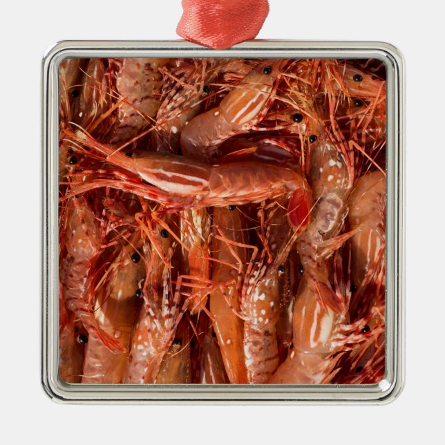Delicious Prawns Julgransprydnad Metall (Framsidan)