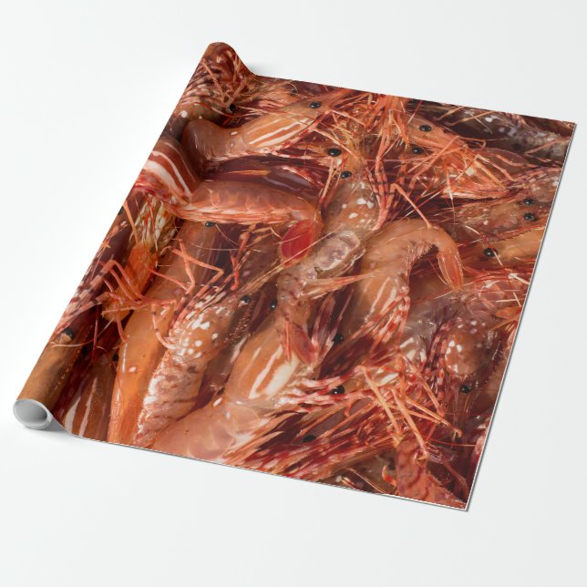 Delicious Prawns Presentpapper (Utrullad)