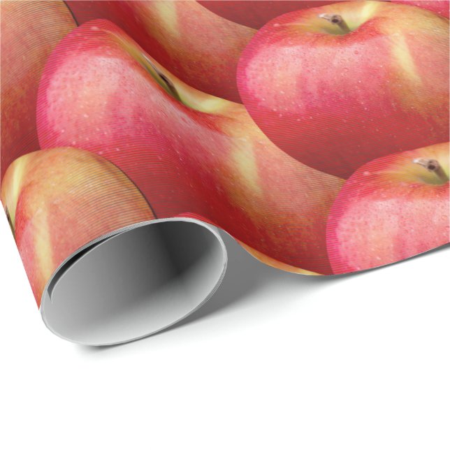 DELICIOUS RED APPLES PRESENTPAPPER (Rullad Hörn)