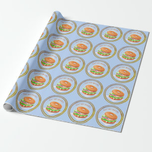 Delicious Salmon Bagel Personlig Presentpapper