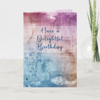 Delight Birthday Card Kort