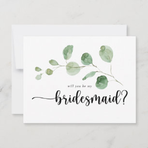 Delight Eucalyptus Bridesmaid Frieri anteckningsko Anteckningskort
