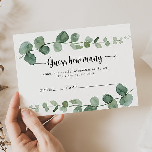 Delight Eucalyptus gissar hur många spelkort Visitkort
