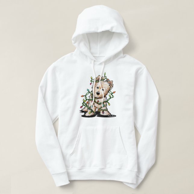 DeLighted-julterrier Hoodie (Design framsida)