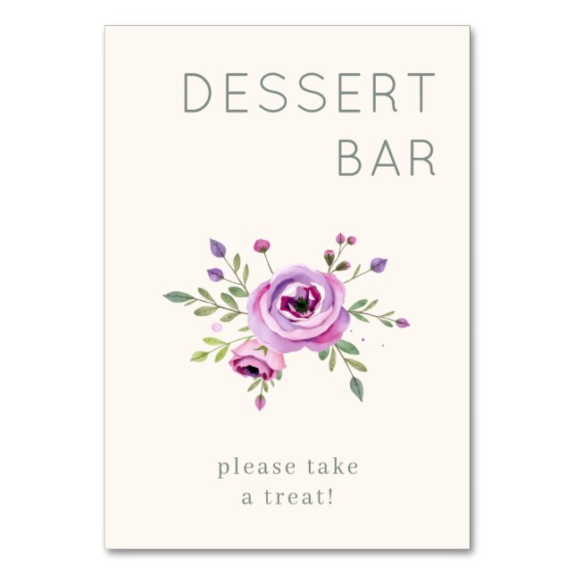 Delightful Dessert Bar Invitation Bordsnummer (Framsidan)