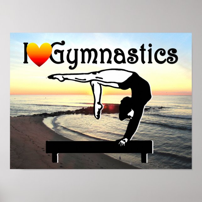 DELIGHTFUL I KÄRLEK GYMNASTICS DESIGN POSTER (Framsidan)