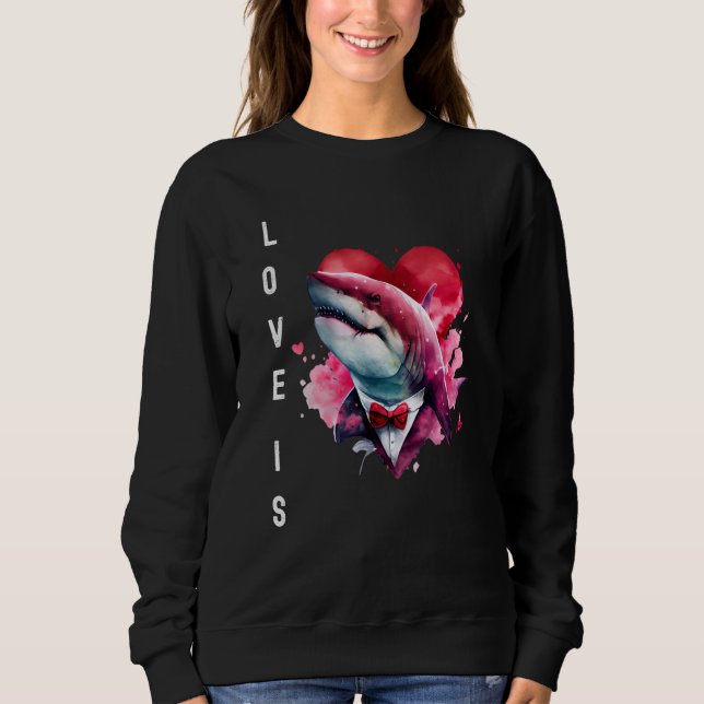 Delightful Love is With Heart Animal Valentine's d T Shirt (Framsida)