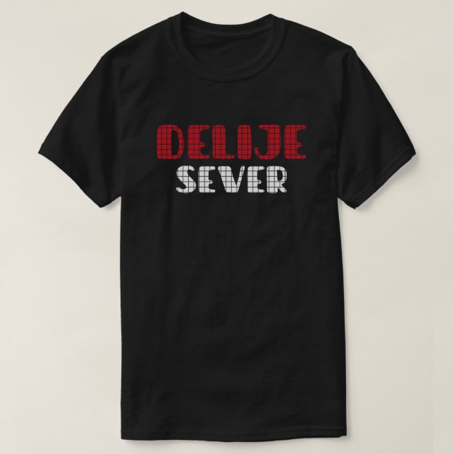 Delije Sever Crveno Belo T Shirt (Design framsida)