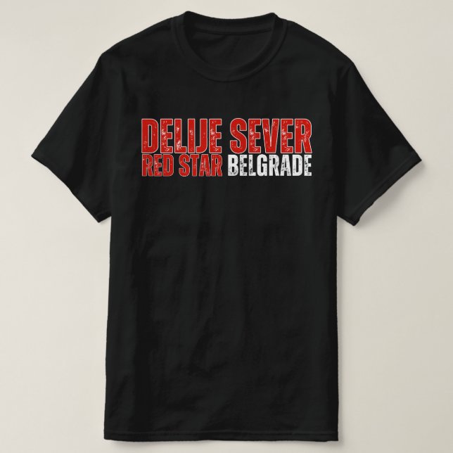 Delije Sever Röda stjärnan Belgrad T Shirt (Design framsida)