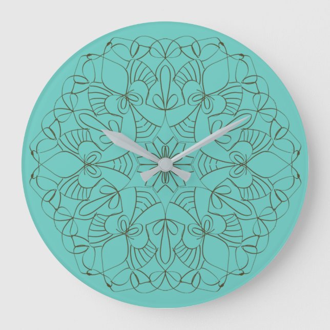 Delikat Arabesque Large Clock Stor Klocka (Framsida)