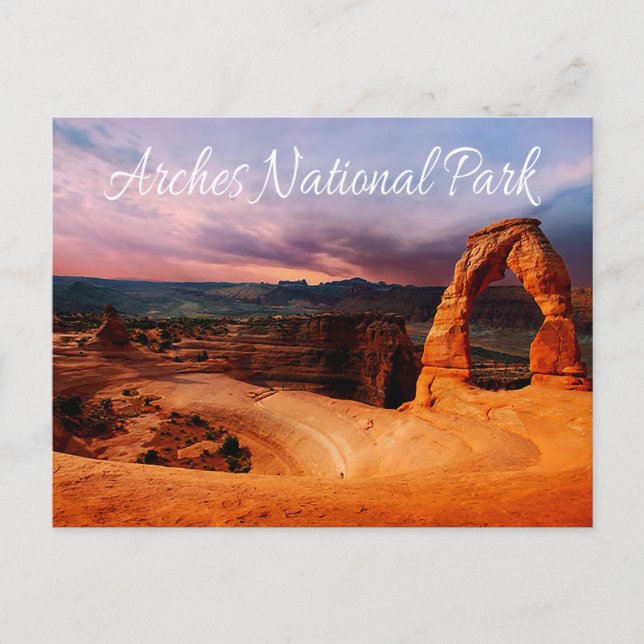 Delikat Arch - Arches National Park, Utah - USA Vykort (Framsida)