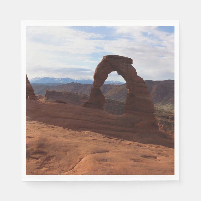 Delikat Arch I i Arches nationalpark Pappersservett (Framsidan)