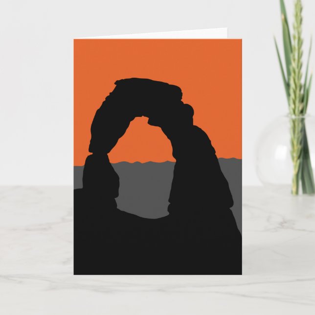 Delikat Arch in Arches National Park - Utah, USA Kort (Framsida)