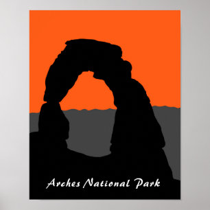 Delikat Arch in Arches National Park - Utah, USA Poster