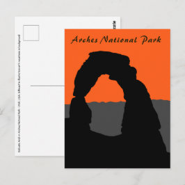 Delikat Arch in Arches National Park - Utah, USA Vykort