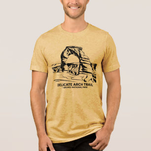 Delikat Arch Trail - Arches National Park Line Ar T Shirt