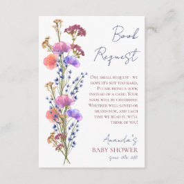 Delikat begäran om Bok för akrylBlommigt Tilläggskort