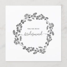 Delikat Blommigt Modern Bridesmaid Bröllop