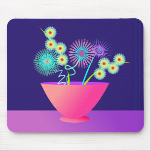 Delikat blommor musmatta