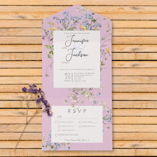 Delikat Boho Wildblommors Rosa Middag