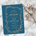 Delikat botaniskt stjärnor på David Pub Bat mitzva Inbjudningar<br><div class="desc">Perfekt-kort för att tillkännage ett bat mitzvah, pub mitzvah eller annat judiskt firande! Hand plockade delikata löv-trimma konst åt dig! FULLT ANPASSADE! Klicka på "Anpassa" ovan om du vill redigera texten. Klicka på "Redigera med verktyg" om du vill justera typsnitt, färg och placeringar och lägga till text i baksidans design...</div>