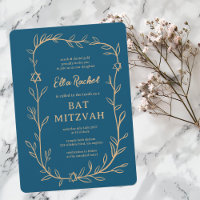 Delikat botaniskt stjärnor på David Pub Bat mitzva