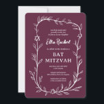 Delikat botaniskt stjärnor på David Pub Bat mitzva Inbjudningar<br><div class="desc">Perfekt-kort för att tillkännage ett bat mitzvah, pub mitzvah eller annat judiskt firande! Hand plockade delikata löv-trimma konst åt dig! FULLT ANPASSADE! Klicka på "Anpassa" ovan om du vill redigera texten. Klicka på "Redigera med verktyg" om du vill justera typsnitt, färg och placeringar och lägga till text i baksidans design...</div>