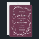 Delikat botaniskt stjärnor på David Pub Bat mitzva Inbjudningar<br><div class="desc">Perfekt-kort för att tillkännage ett bat mitzvah, pub mitzvah eller annat judiskt firande! Hand plockade delikata löv-trimma konst åt dig! FULLT ANPASSADE! Klicka på "Anpassa" ovan om du vill redigera texten. Klicka på "Redigera med verktyg" om du vill justera typsnitt, färg och placeringar och lägga till text i baksidans design...</div>