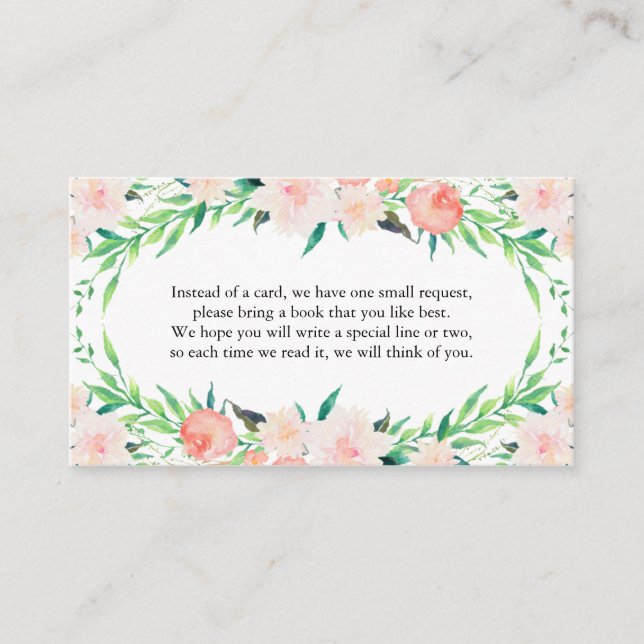 Delikat Bouquet-begärandekort för Bok Tilläggskort (Framsida)