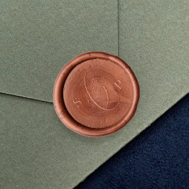 Delikat Bride och Groom Initialer Monogram Bröllop