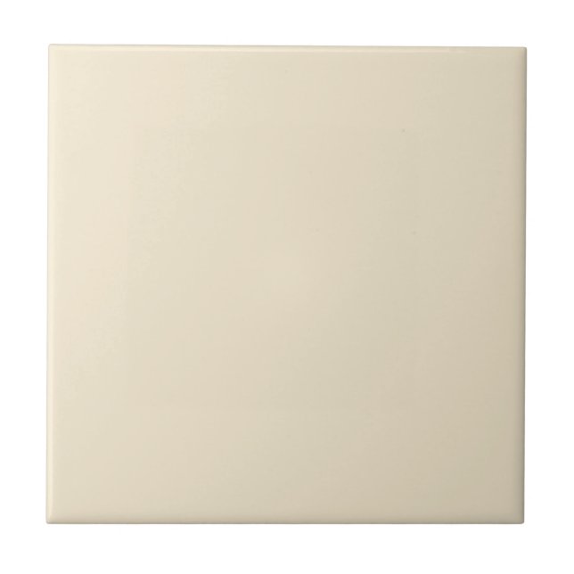Delikat Creamy Beige Solid Färg Kakelplatta (Framsidan)