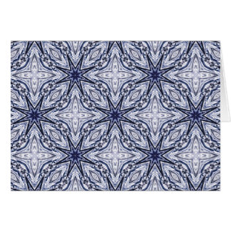 Delikat elegant blått och vitt kort